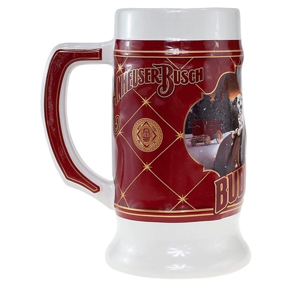 Budweiser 2022 Holiday Stein Limited Edition 43rd Anniversary Ceramic Mug New - Picture 2 of 4